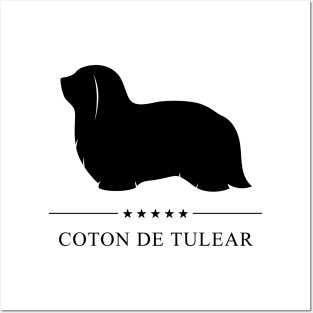 Coton de Tulear Black Silhouette Posters and Art